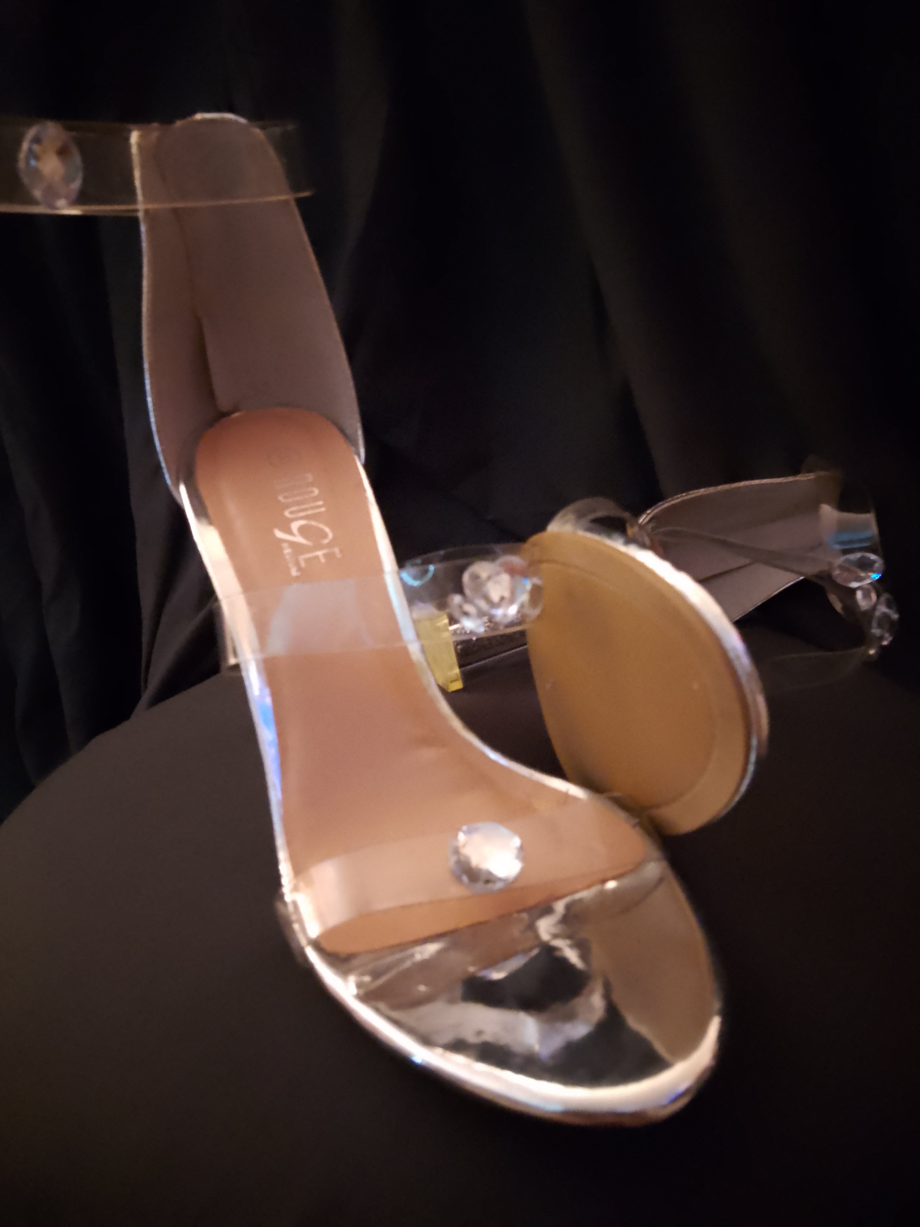 T - Sky Scrapper Silver Lining Women's Stiletto Platinum Heels