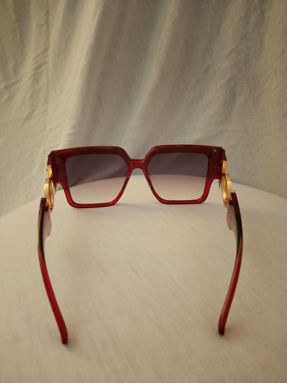 Sensational Grid Iron Men's Burgundy Frame Shades Glasses