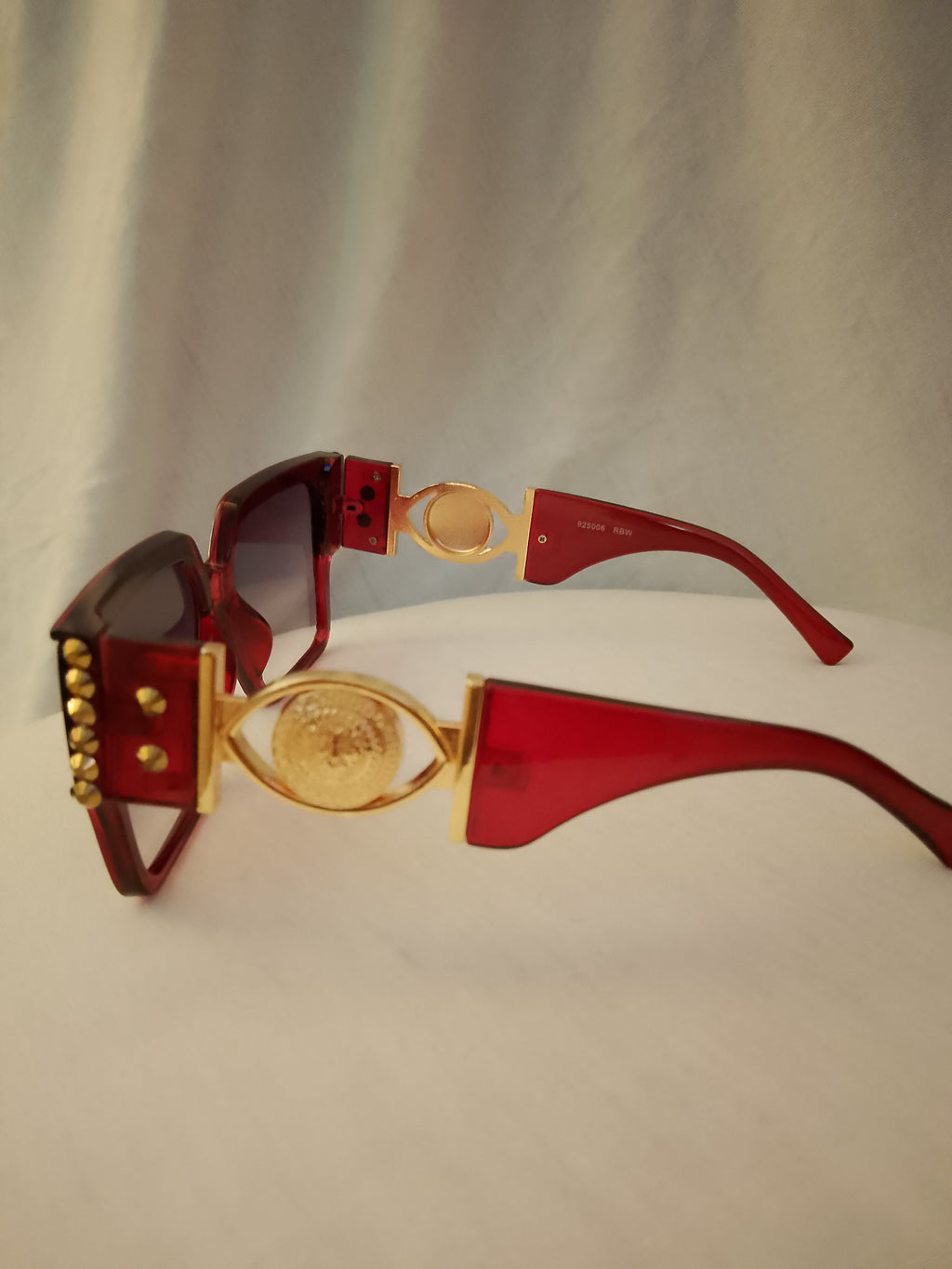 Sensational Grid Iron Men's Burgundy Frame Shades Glasses