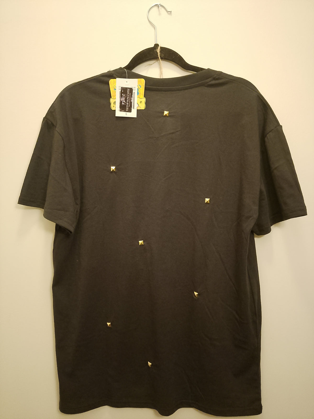 Rock Bottom Men's Short Sleeve Gem Embellished Graphics Tee - Shirt