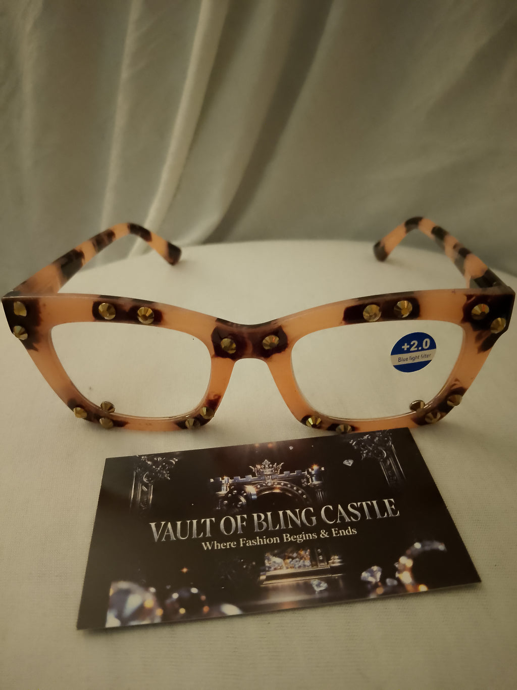 Gold Finger Leopard Women's 2.0 Strength Frame Reading Glasses
