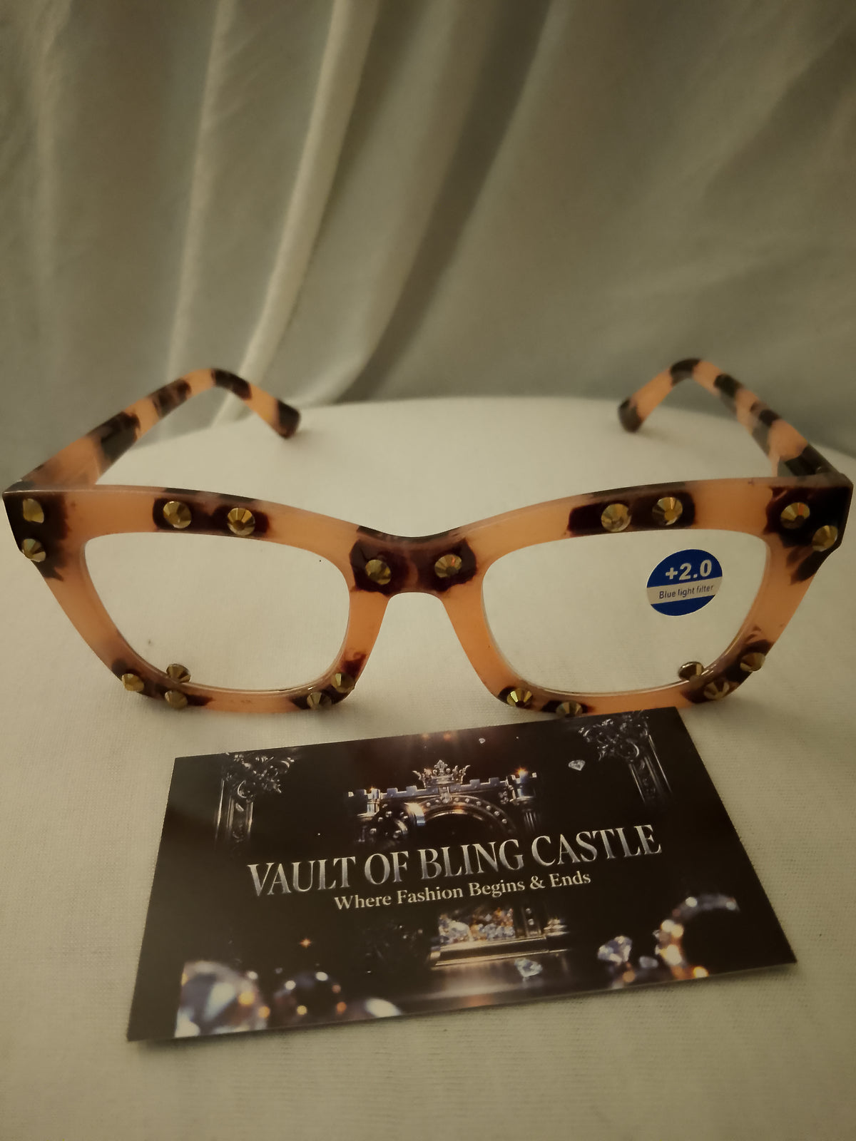 Gold Finger Leopard Women's 2.0 Strength Frame Reading Glasses
