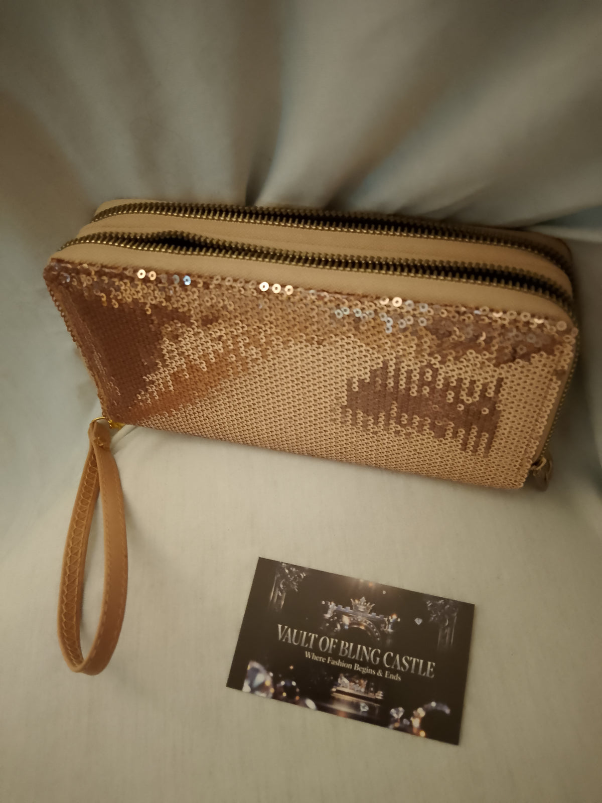 Tootie Cutie Rose Gold Women's Hand Clutch Bag