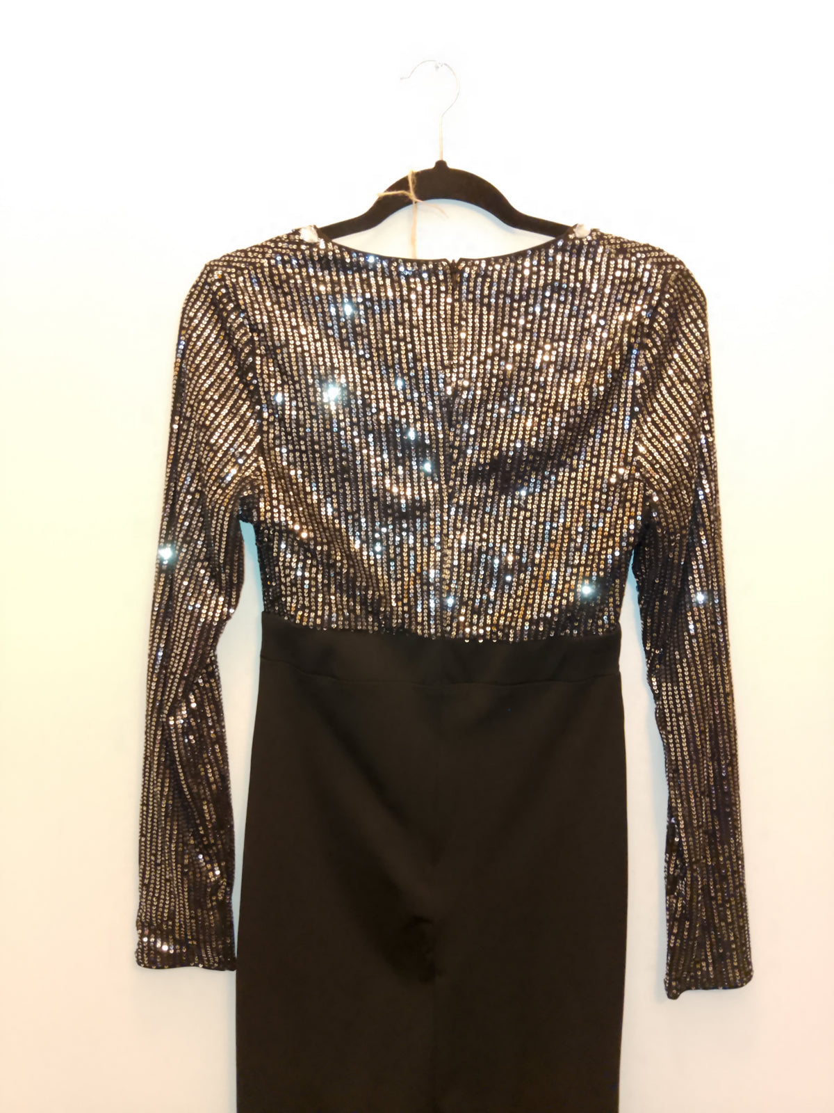 Galactic Cosmic Women's Platinum Black Cocktail Pencil Dress
