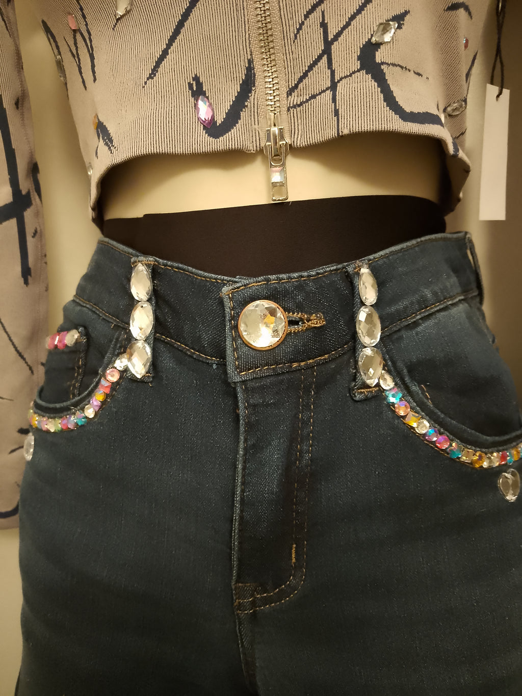 Starlight Rolled Denim Shorts Daisy Cut Offs