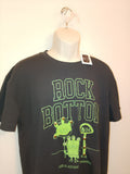 Rock Bottom Men's Short Sleeve Gem Embellished Graphics Tee - Shirt