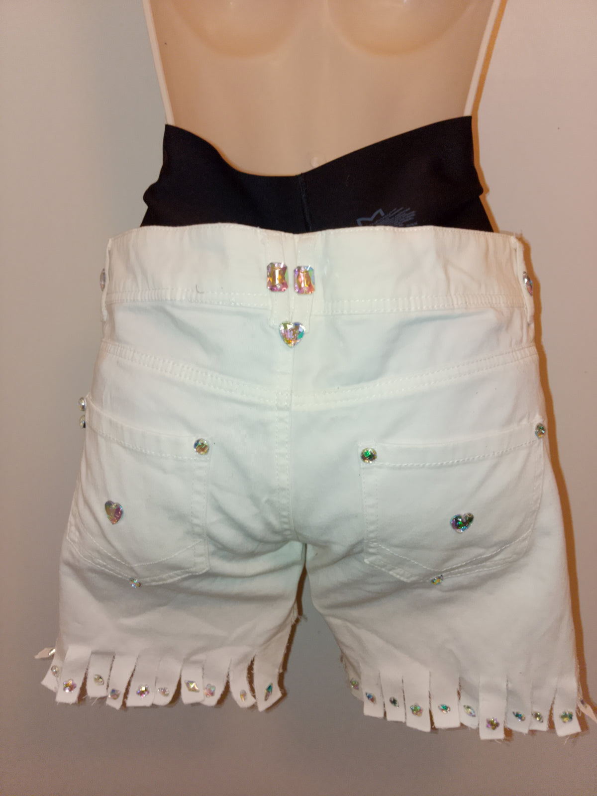 Princess & Vogue Flare Girl's Frill & Jingle Ivory Shorts