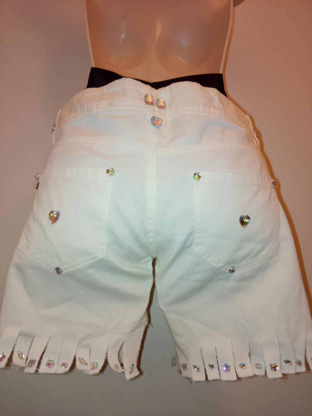 Princess & Vogue Flare Girl's Frill & Jingle Ivory Shorts