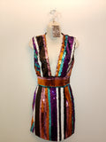 Captivate The Room Women's Sequin Backless Cocktail Dress