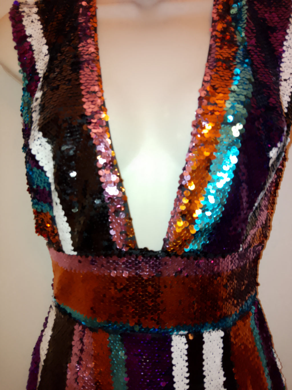 Captivate The Room Women's Sequin Backless Cocktail Dress