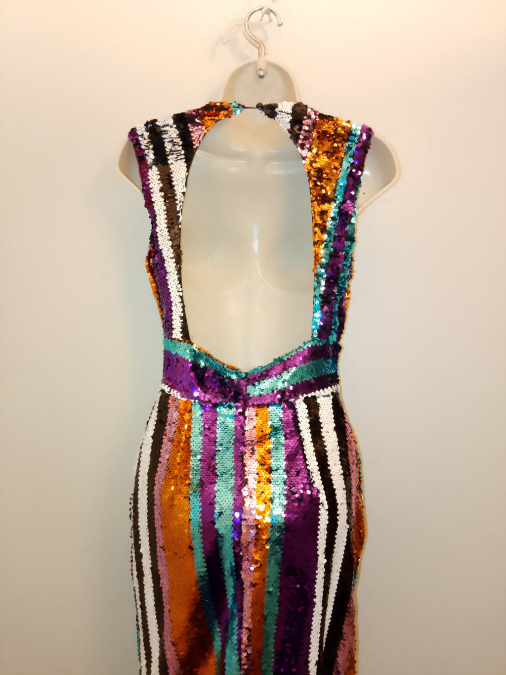Captivate The Room Women's Sequin Backless Cocktail Dress