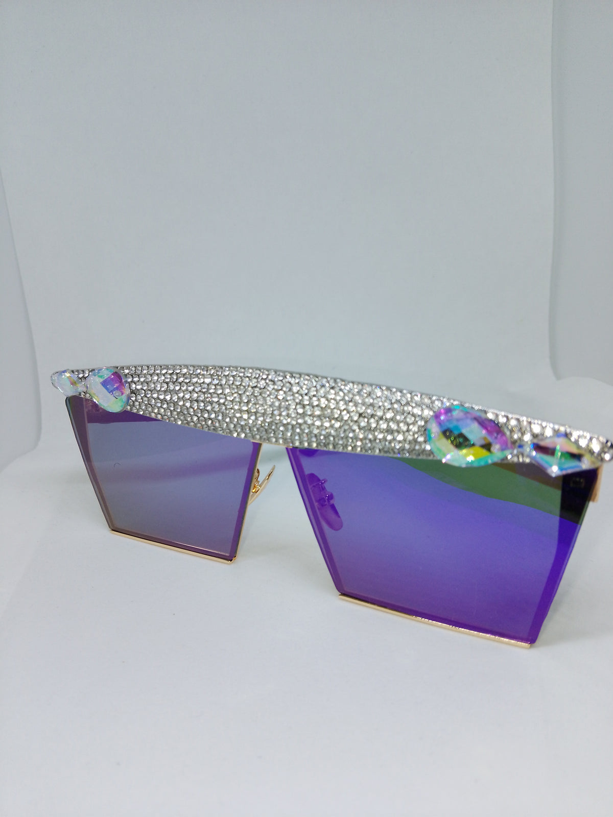 Purple Diamond Rain Unisex Frame Shades Glasses