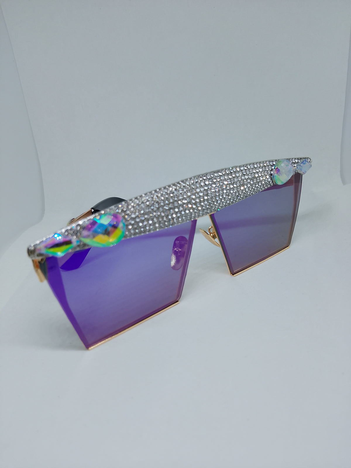 Purple Diamond Rain Unisex Frame Shades Glasses