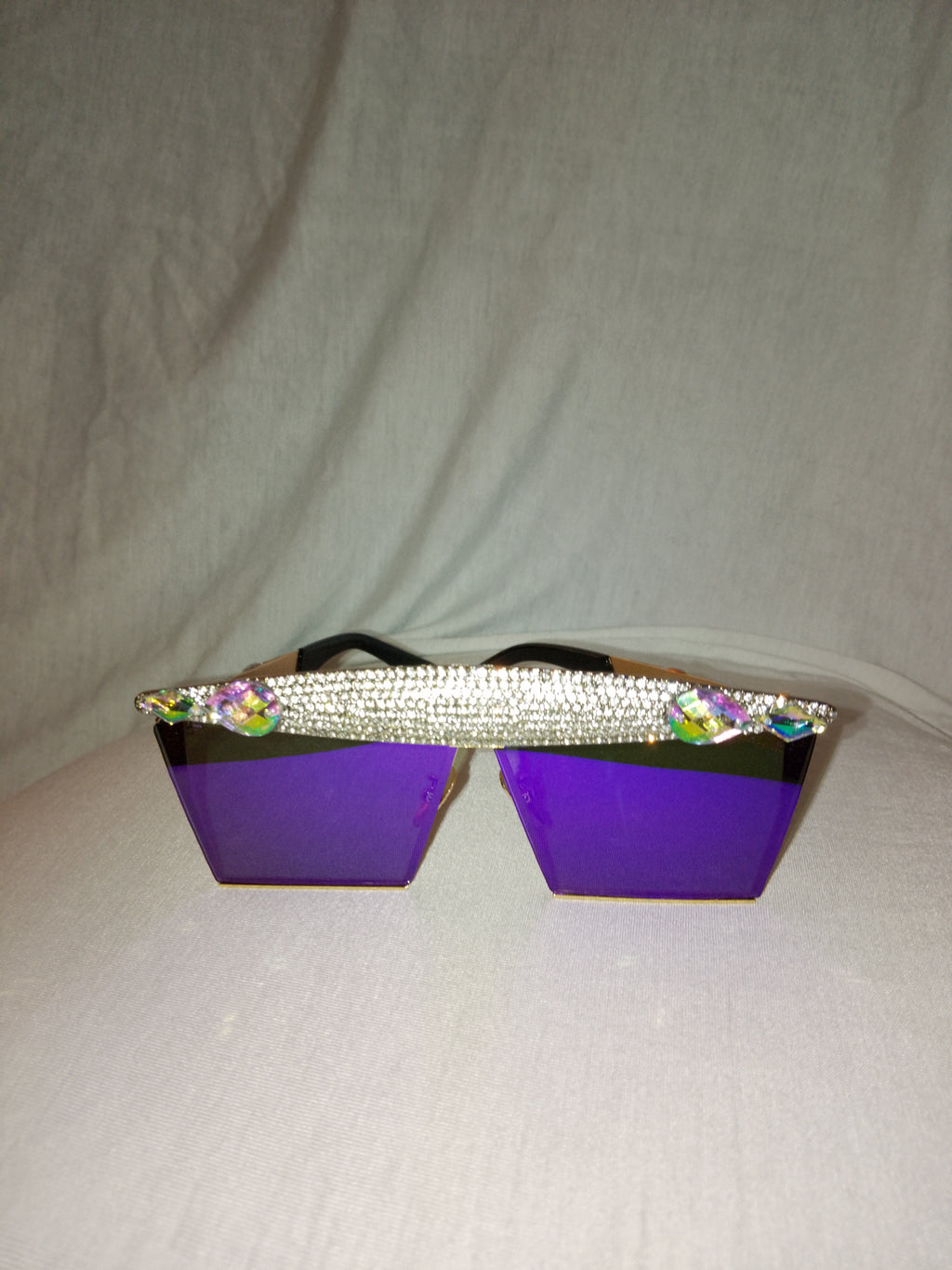 Purple Diamond Rain Unisex Frame Shades Glasses