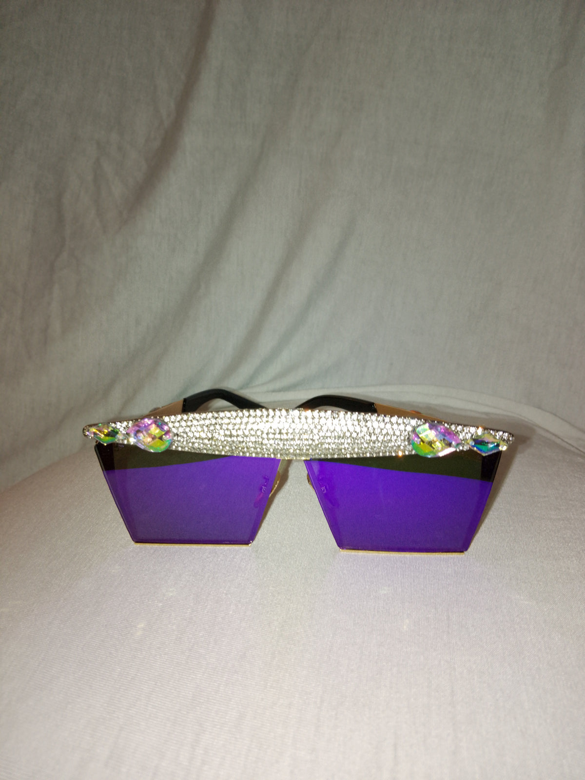 Purple Diamond Rain Unisex Frame Shades Glasses