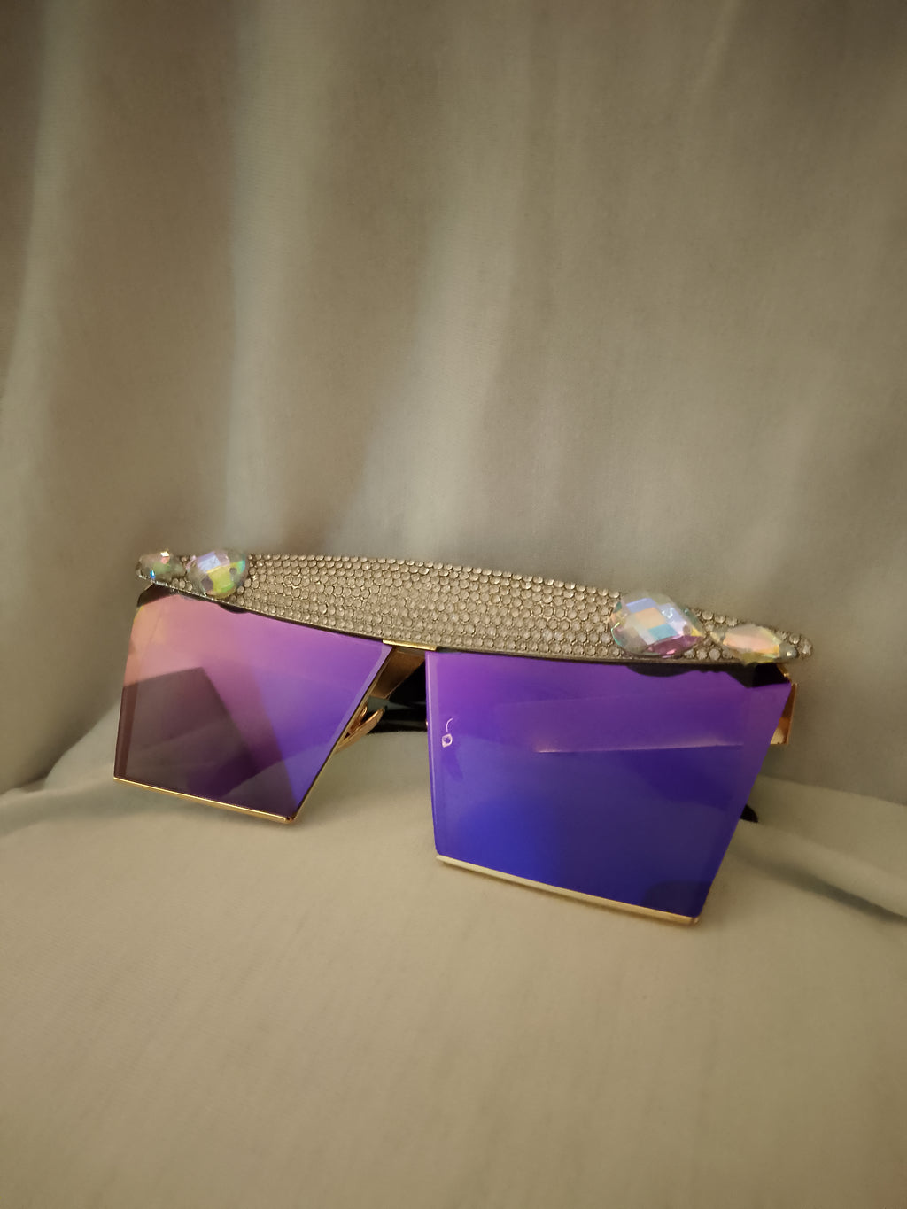 Purple Diamond Rain Unisex Frame Shades Glasses
