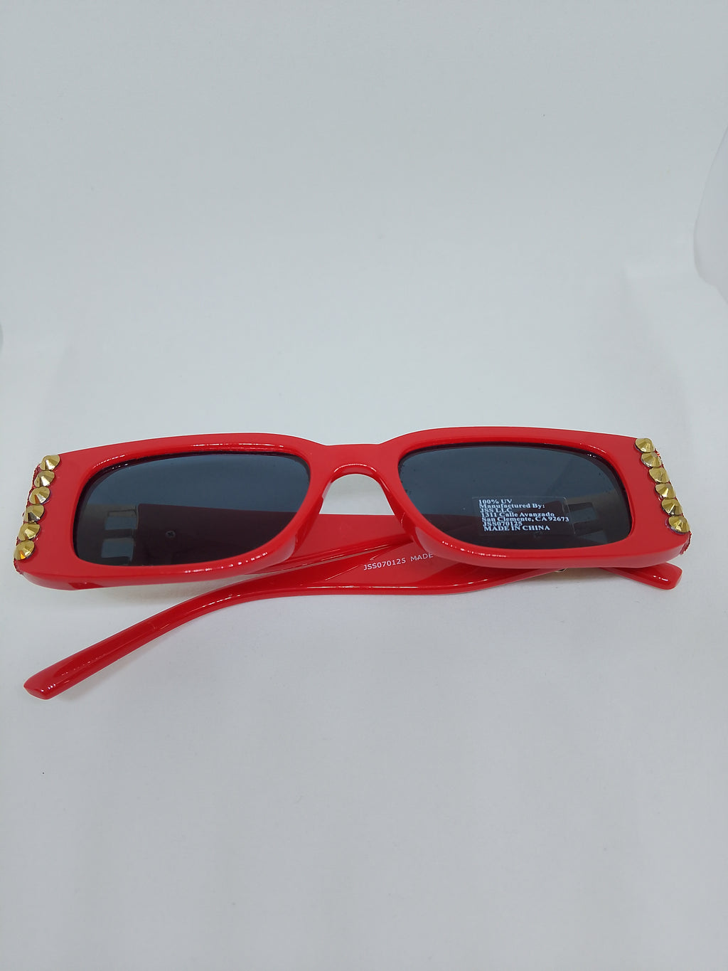 Pristine & Remarkable Red & Gold Frame Unisex Sunglasses