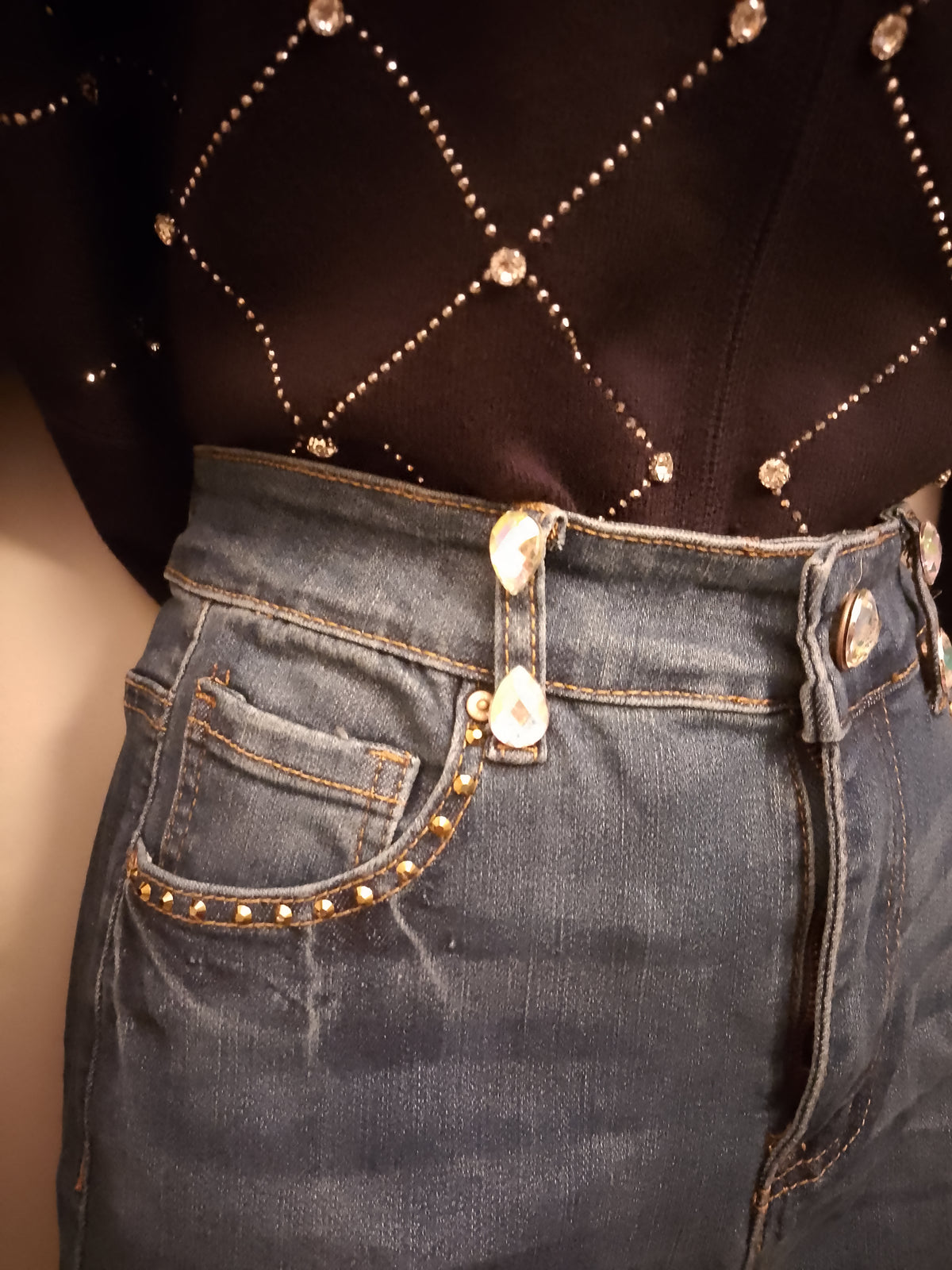 Blue Poised & Exalted Women's Stretch Denim Jeans
