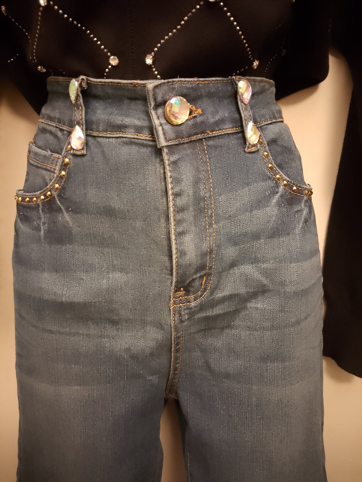 Blue Poised & Exalted Women's Stretch Denim Jeans
