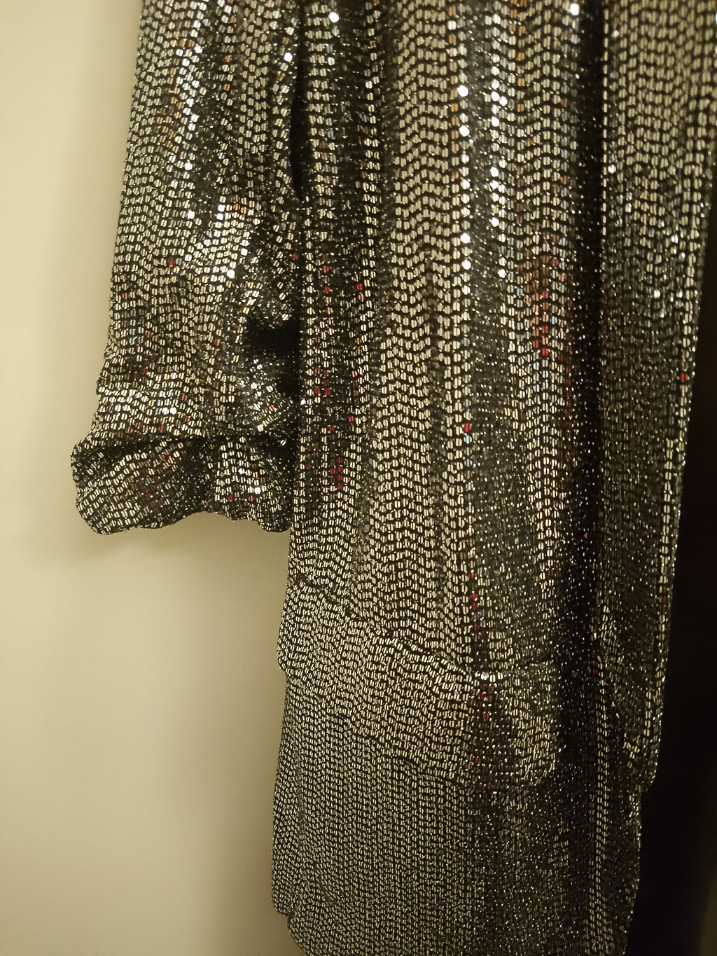 Soft Touch Wild Spirit Women's Faux Leather Pencil Dress & Sequin Blazer Set