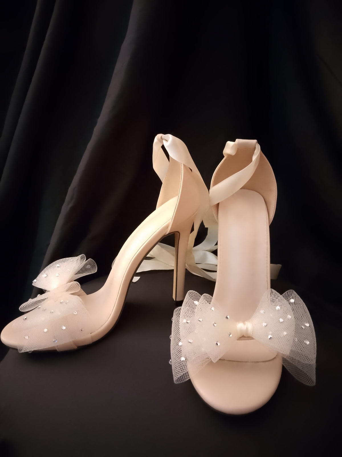 Princess Delight Women's Ribbon Stiletto Heels Pumps