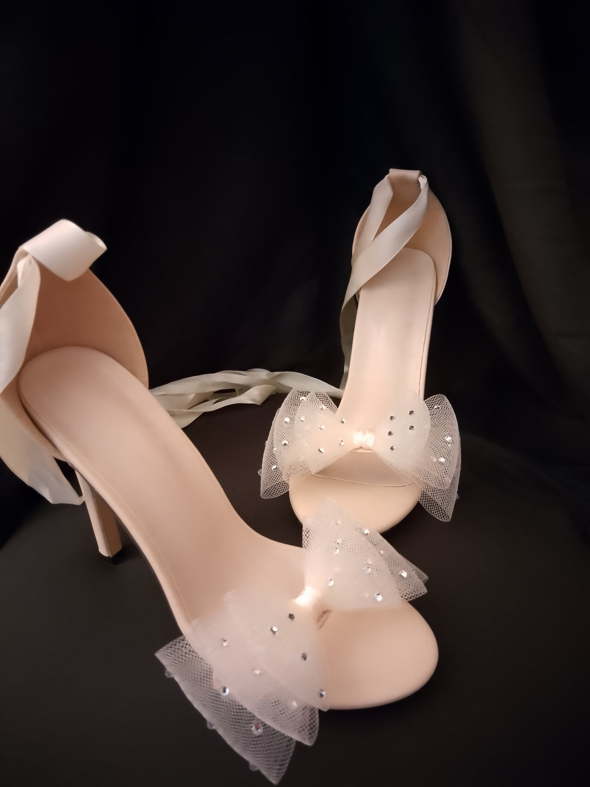 Princess Delight Women's Ribbon Stiletto Heels Pumps