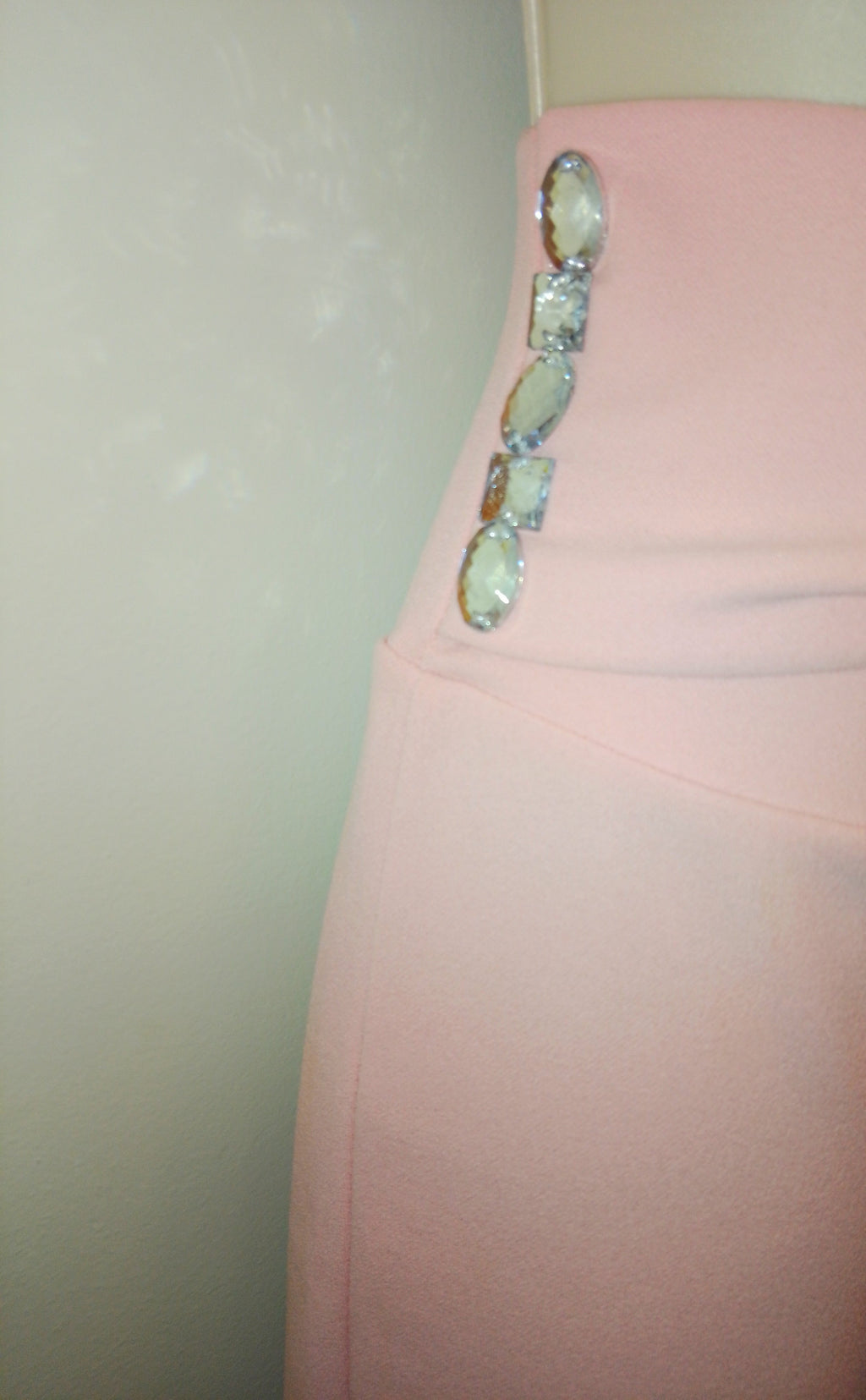 Blush Elegance Women's High-Waist Bow Slacks