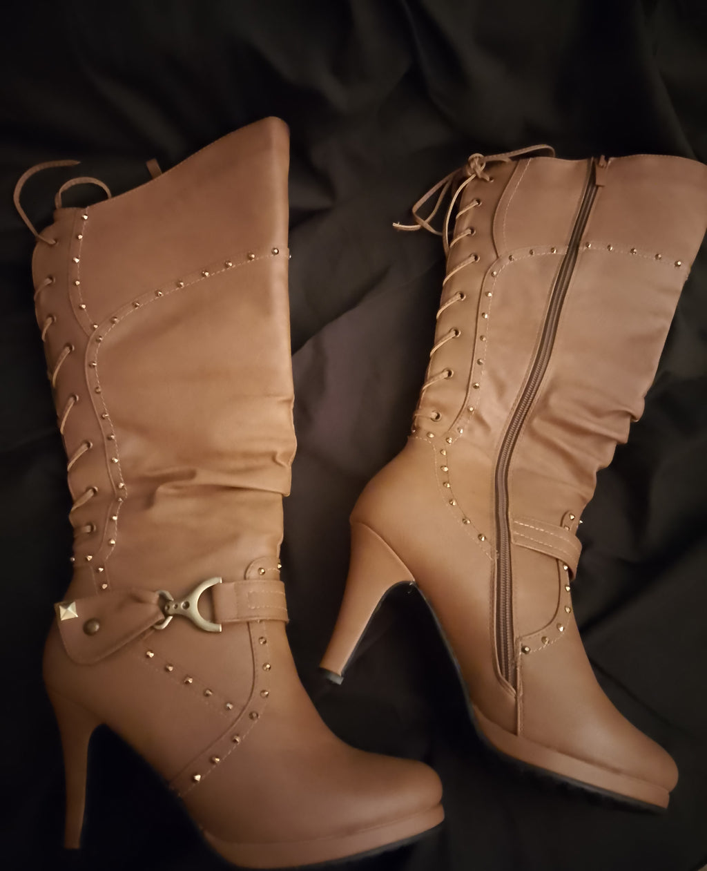 Insignia Gold Crest Women's Above Calf High Boots 