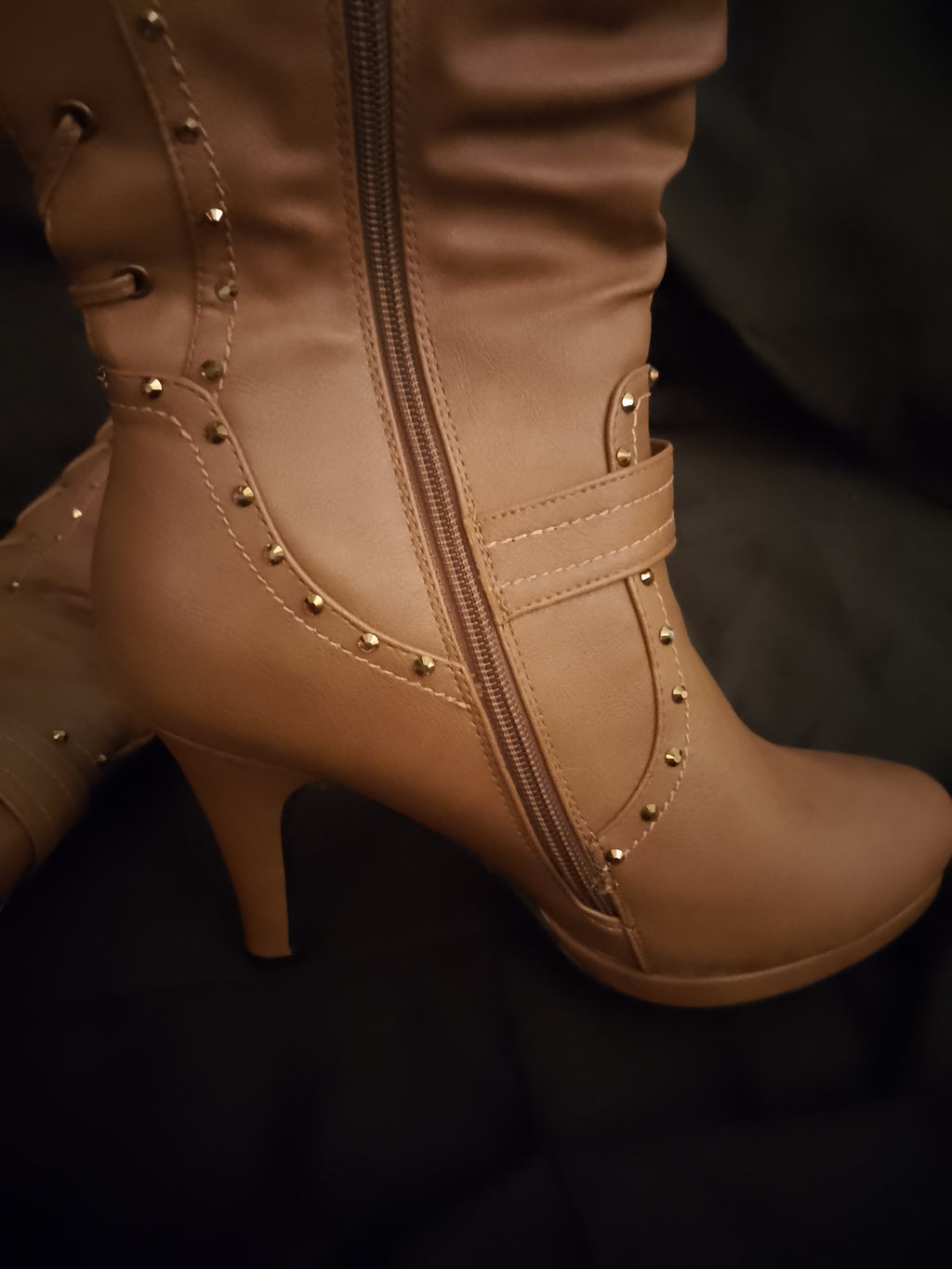 Insignia Gold Crest Women's Above Calf High Boots 