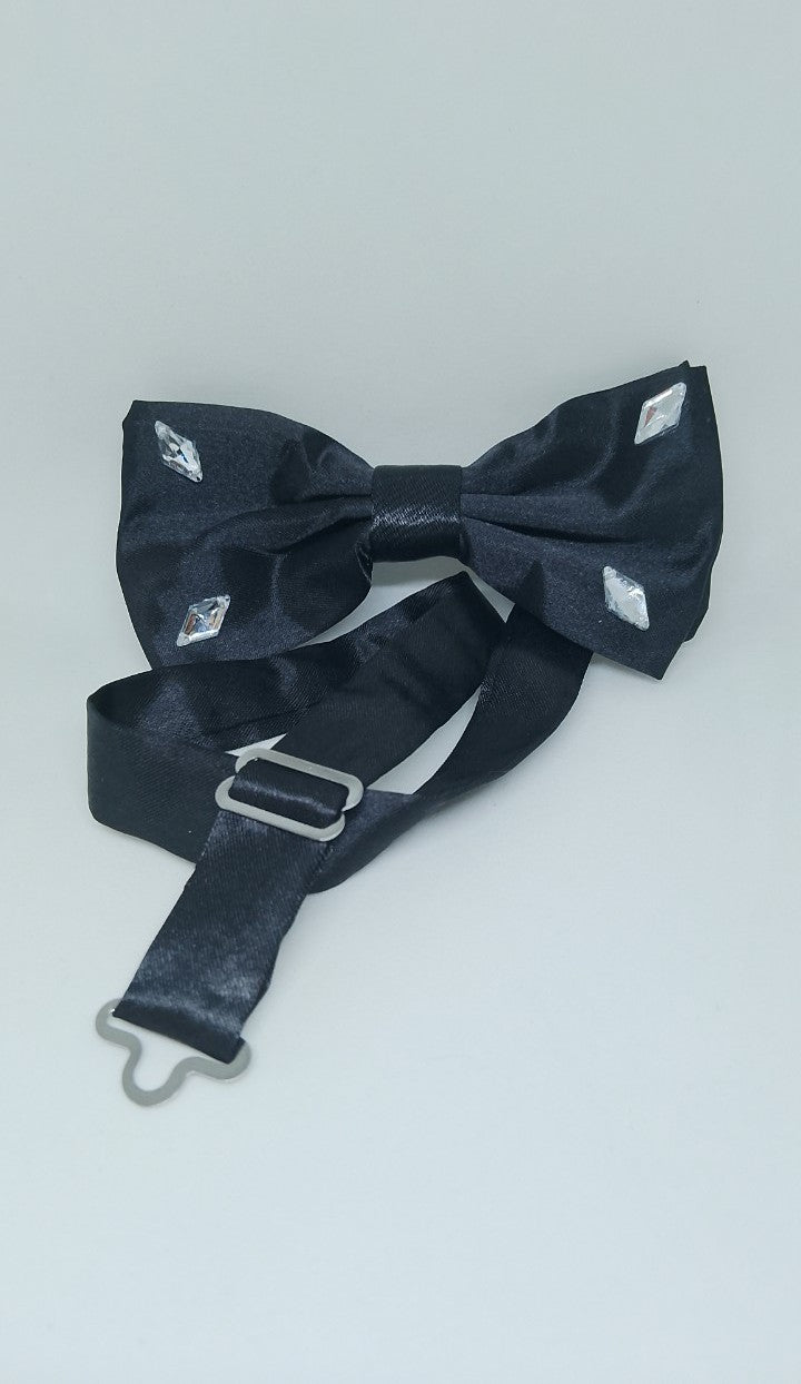 The Anvil Stealth Black Satin Propeller Apex BowTies