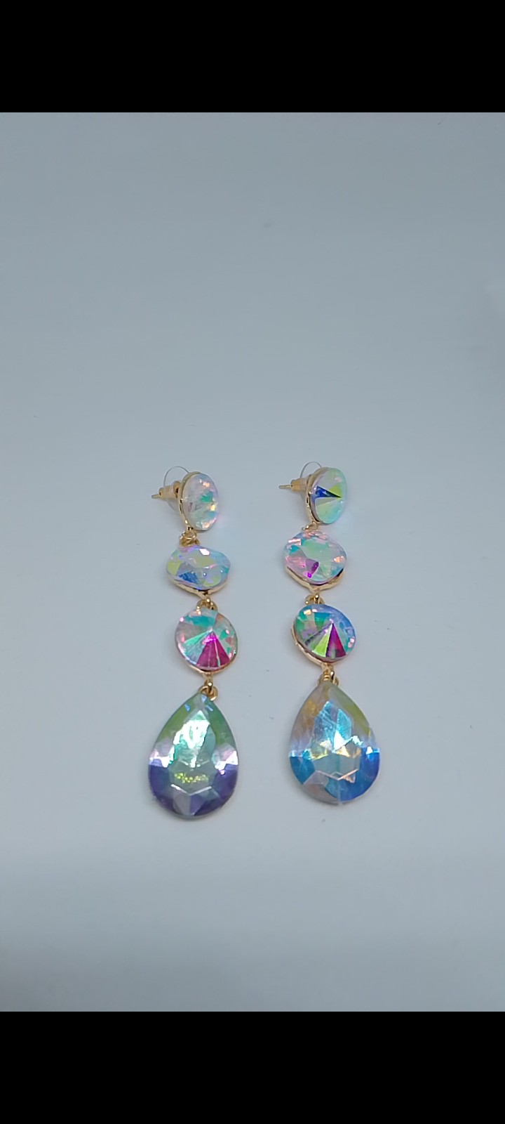 Ice Drip 4 Tier Waterfall Cascade Drop Earrings