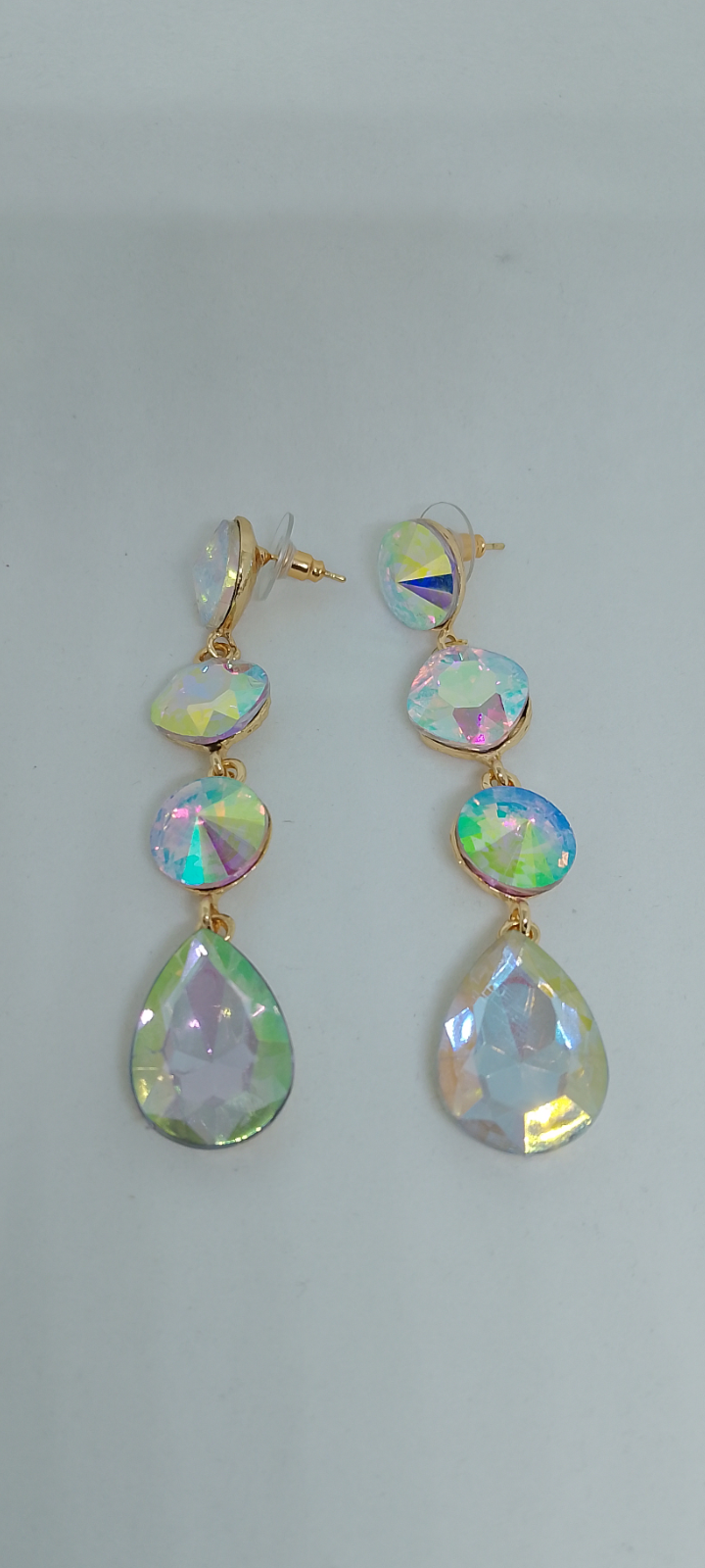 Ice Drip 4 Tier Waterfall Cascade Drop Earrings
