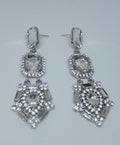 Chantilly Platinum Royal Dinner Drop Earrings