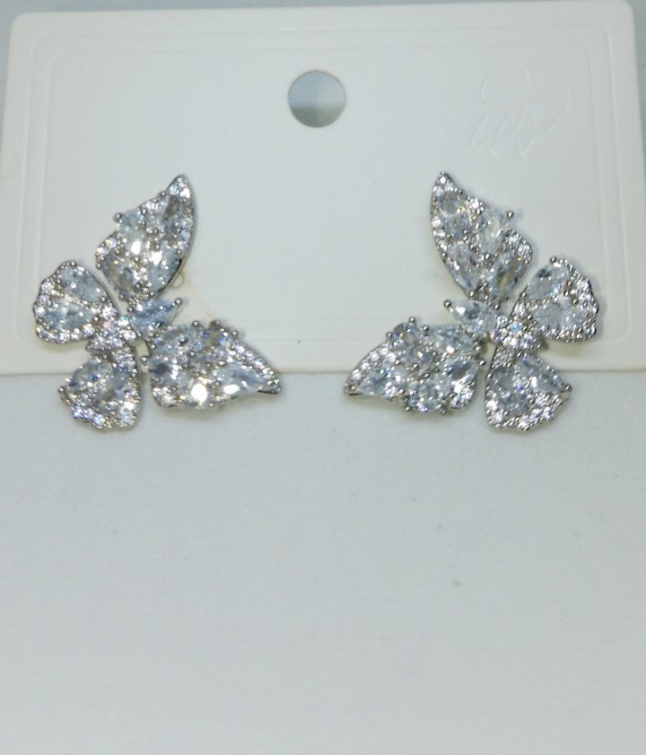 Charmed Solitaire Beacon Butterfly Shine Earrings