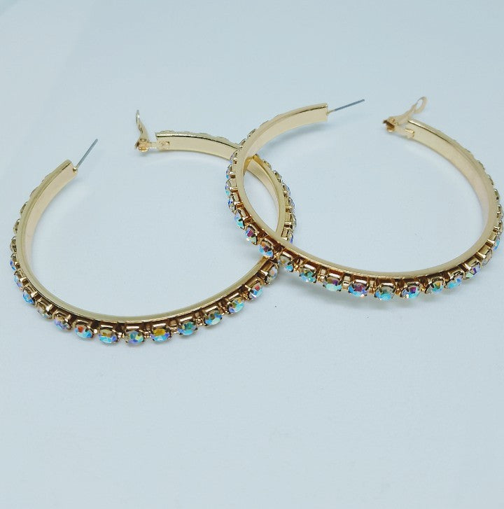 Million Dollar Sugar Diamond Drip Hoop Earrings