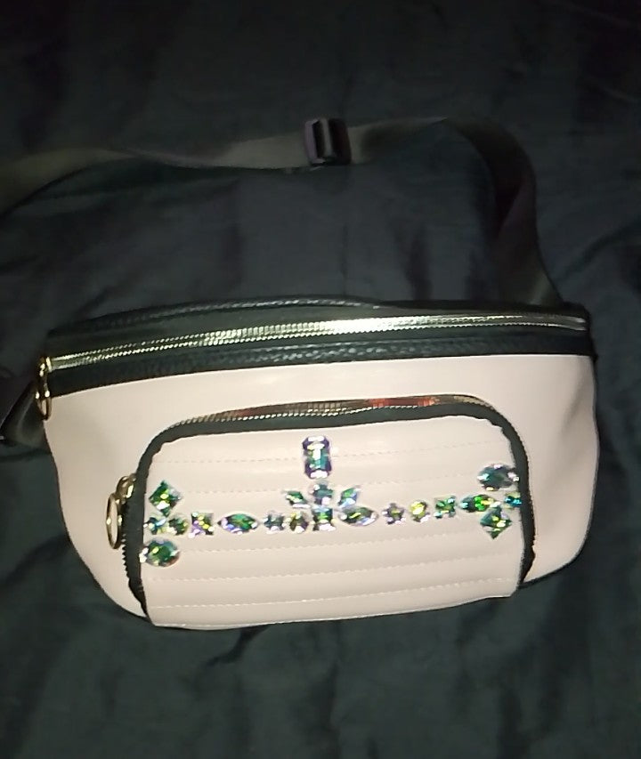 Fashion & Style On The Go Soft Blush Fanny Pack Waist Pouch Bag