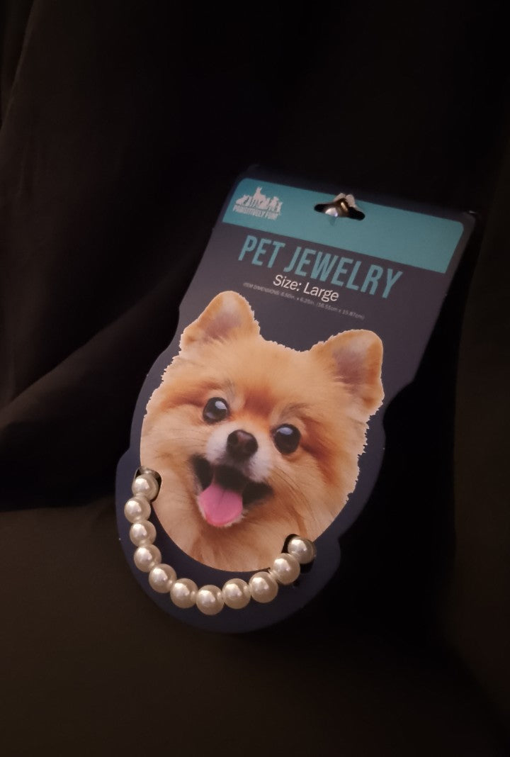 String Of Pearls & Charisma Jewelry Necklace Pet Collar