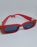 Pristine & Remarkable Red & Gold Frame Unisex Sunglasses