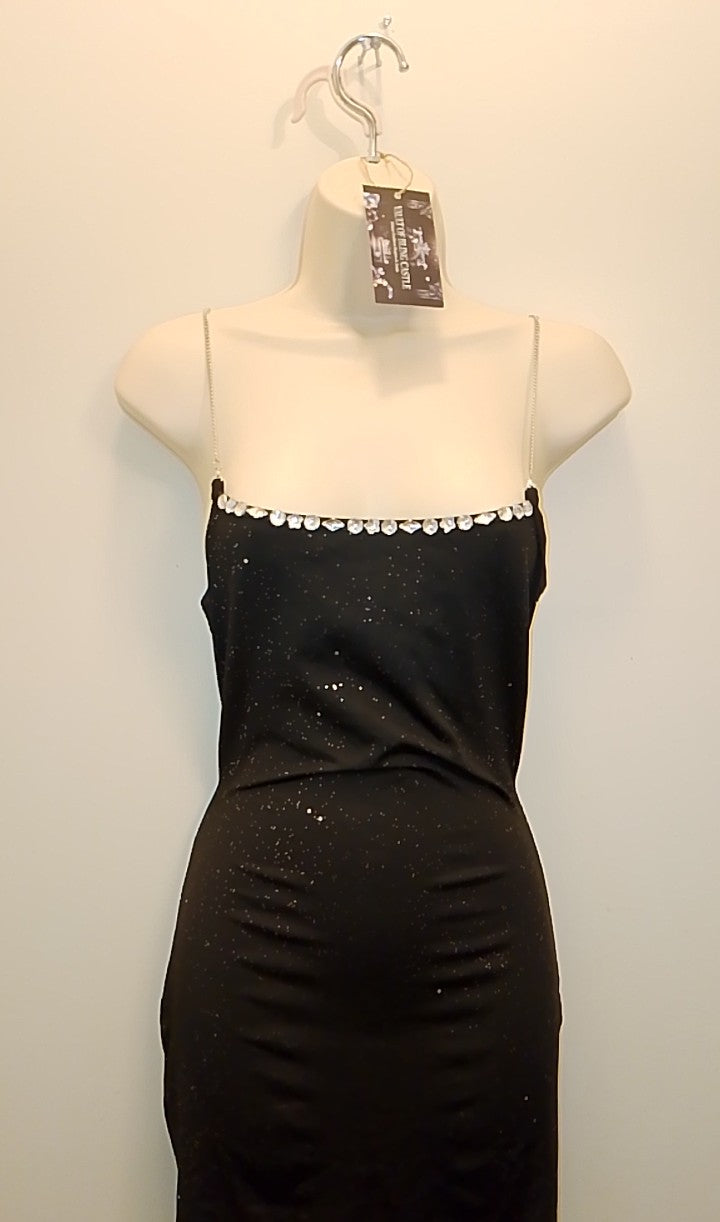 House Of Galaxy Women's Metal Chain Strap Cocktail Dress