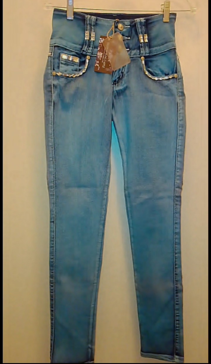 Blue Print Of The Art  Women's Aqua Blue Denim Jeans