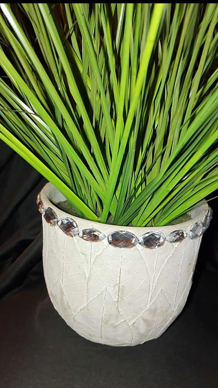 Lustre Greenery Pot Grass Planter Set