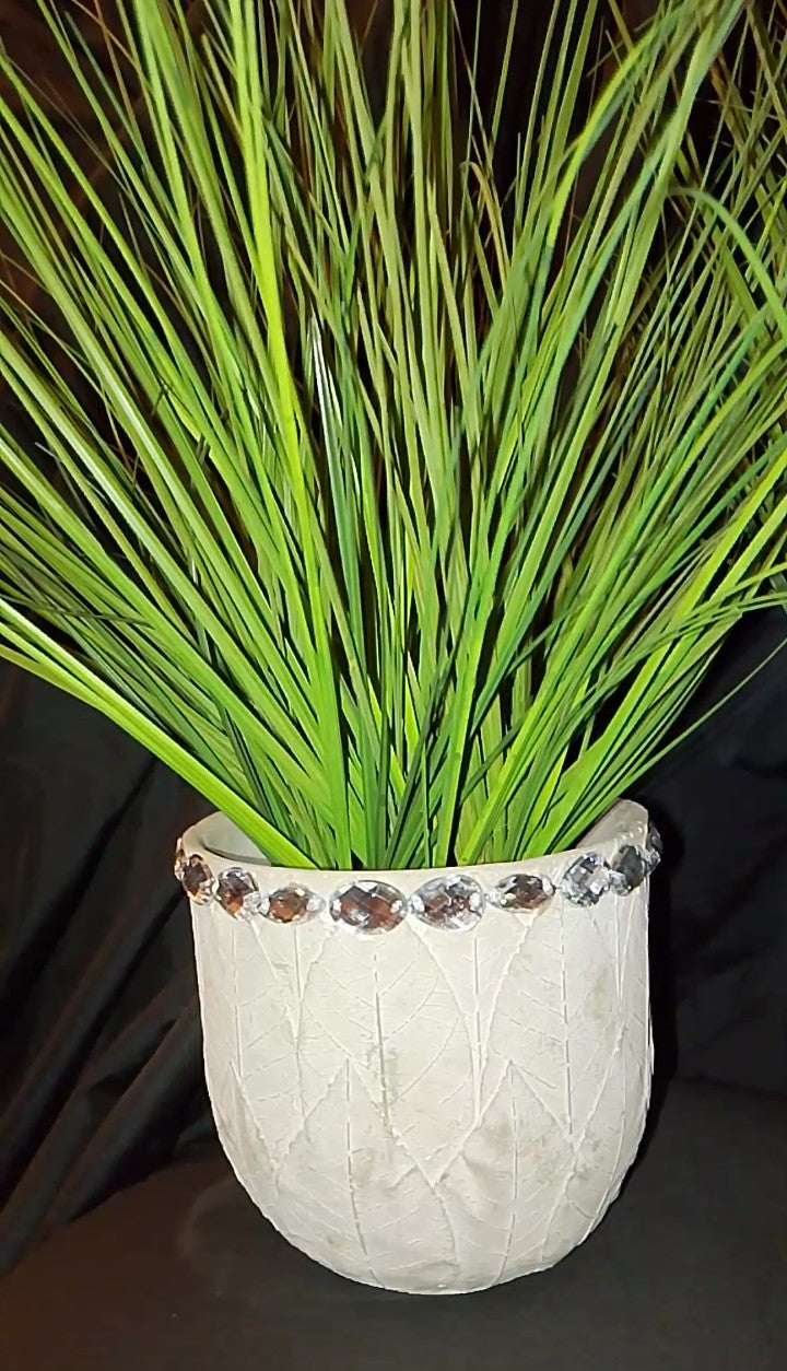 Lustre Greenery Pot Grass Planter Set