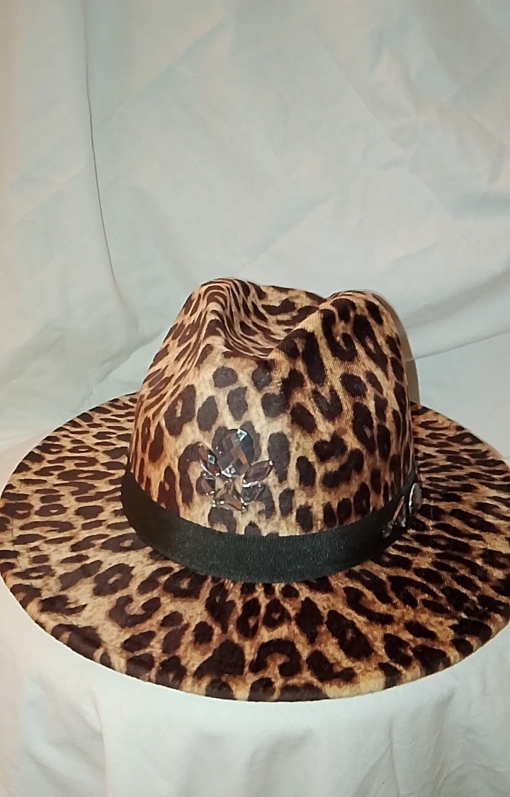 Top Of The Chain Universal Leopard Print Fedora Hat