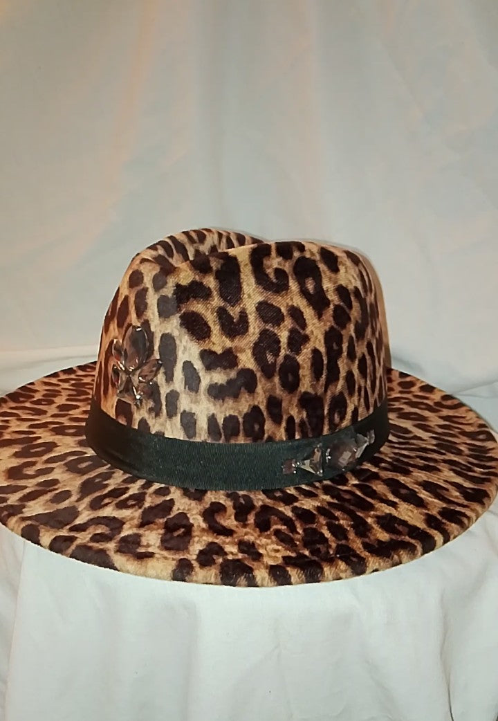 Top Of The Chain Universal Leopard Print Fedora Hat
