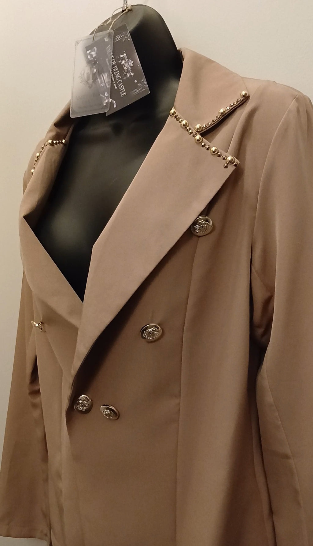 Celebrated Toffee Women's Long Sleeve Blazer