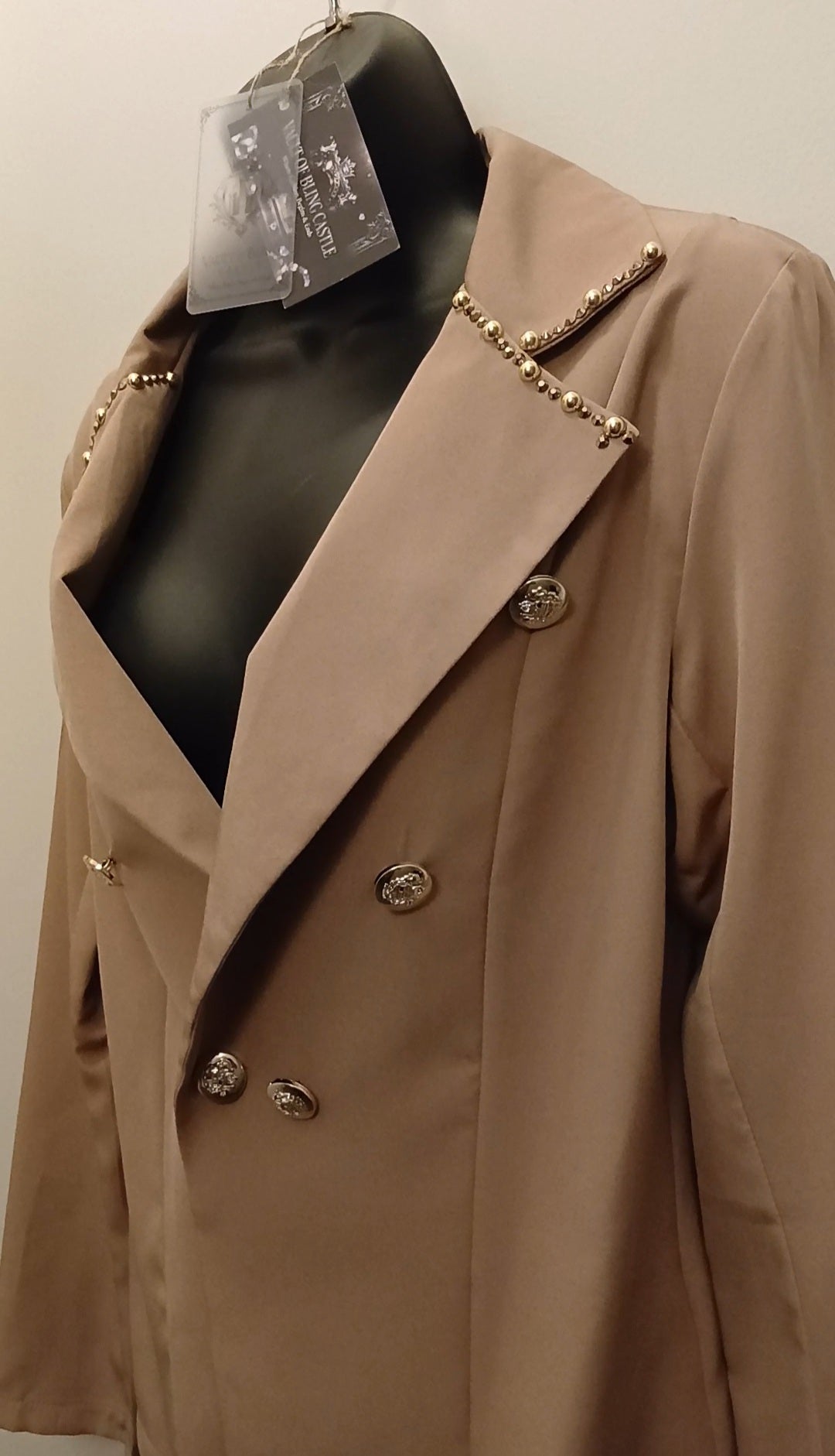 Celebrated Toffee Women's Long Sleeve Blazer