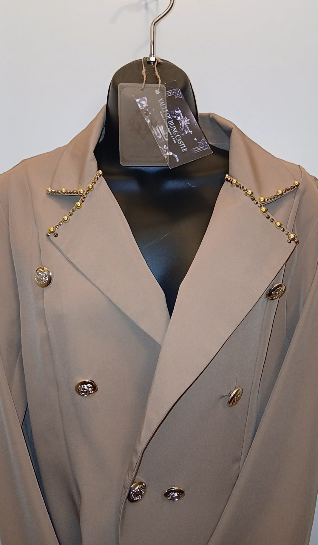 Celebrated Toffee Women's Long Sleeve Blazer