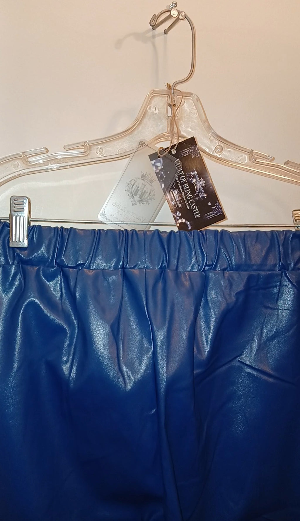 Showcase Glossy Women's Faux Leather Pants