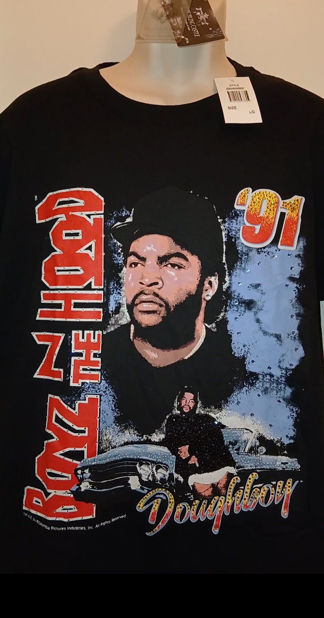 Vintage Men's Graphic Embellished Tee Shirt