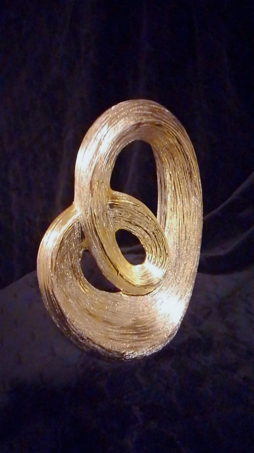Grand Loop Winding Road Gold Vase